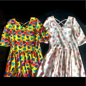 Two DotDot Smile Twirly dresses. Size 8/10